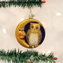 Load image into Gallery viewer, Owl in Moon Ornament
