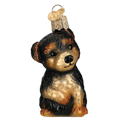 Yorkie Puppy Ornament