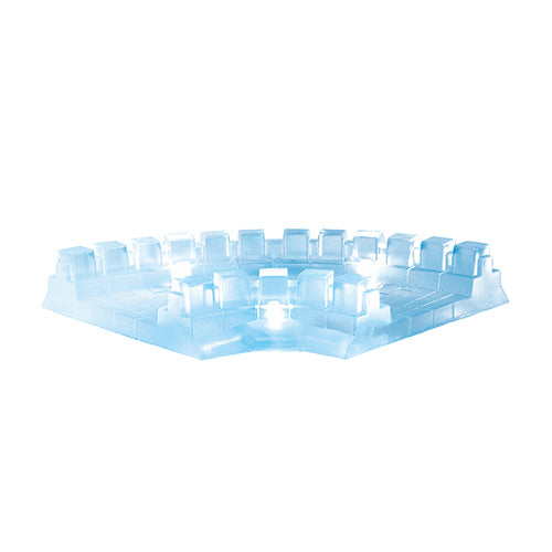 Lit Ice Castle Road Curved Set of 2