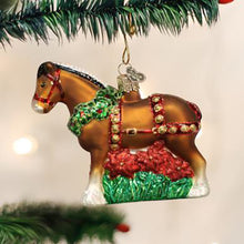 Load image into Gallery viewer, Holiday Clydesdale Ornament
