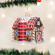 Load image into Gallery viewer, Gingerbread Barn Ornament
