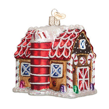 Load image into Gallery viewer, Gingerbread Barn Ornament
