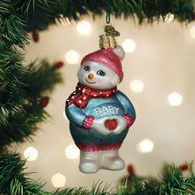 Load image into Gallery viewer, Expectant Snowlady Ornament
