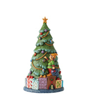 Load image into Gallery viewer, Santa in Tree Lit Figurine
