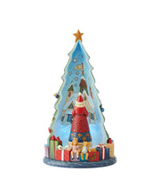 Load image into Gallery viewer, Santa in Tree Lit Figurine
