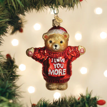 Load image into Gallery viewer, I Love You More Bear Ornament
