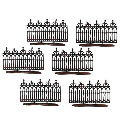 Spooky Wrought Iron Fence Set of 6