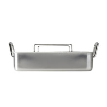 Load image into Gallery viewer, Prima Stainless Steel Roasting Pan with Basting Grill 16.5&quot;
