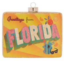 Load image into Gallery viewer, Greetings From Florida Ornament
