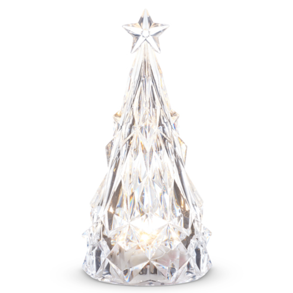 Lighted Acrylic Diamond Cut Tree 10.25