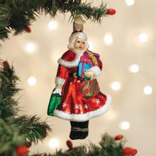 Load image into Gallery viewer, Mrs. Claus Goes Shopping Ornament
