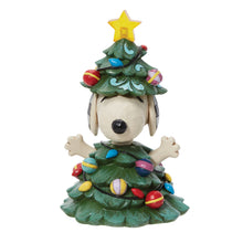 Load image into Gallery viewer, Peanuts Light-Up Snoopy All Lit Up! Snoopy Dressed as Christmas Tree
